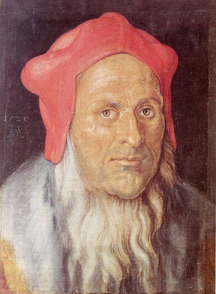 Albrecht Durer Portrat eines bartigen Mannes mit roter Kappe China oil painting art